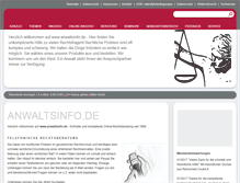 Tablet Screenshot of anwaltsinfo.de
